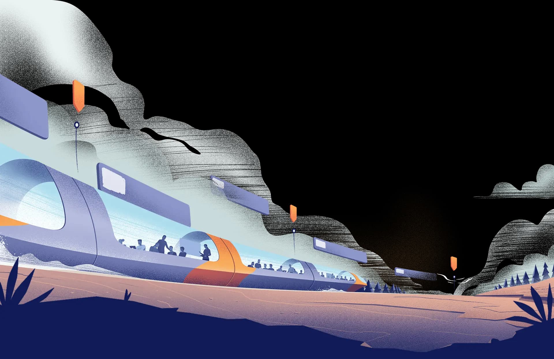 Train background